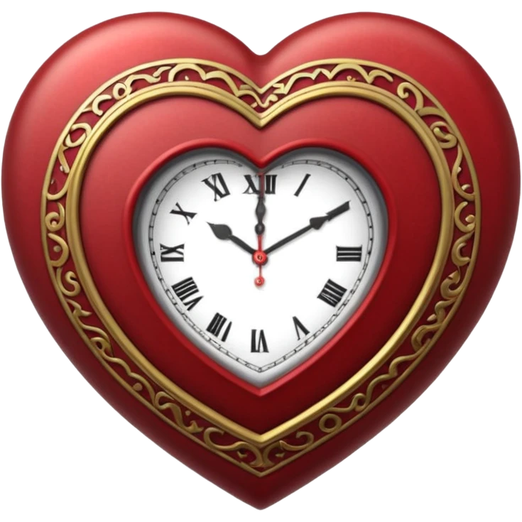 clock in heart emoji