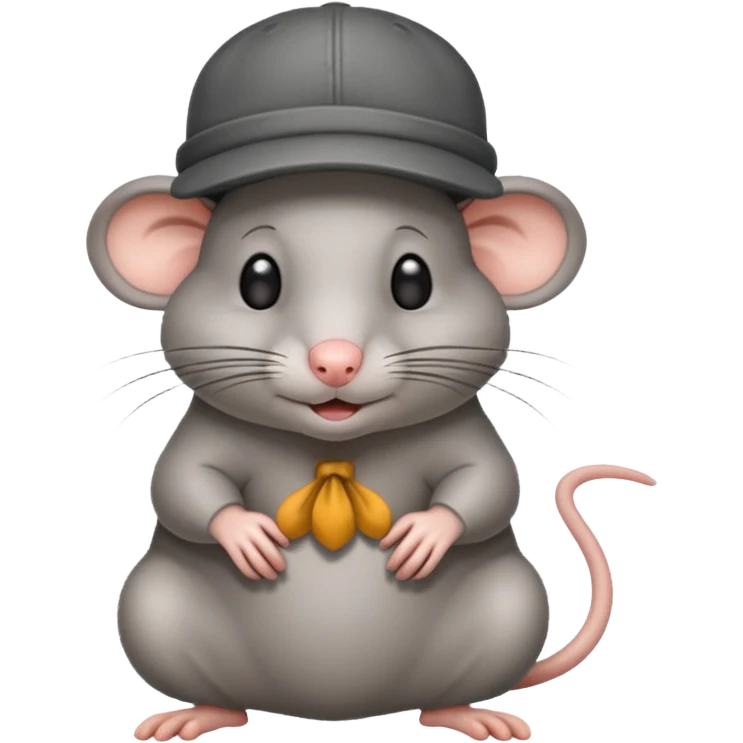Rat with a hat emoji