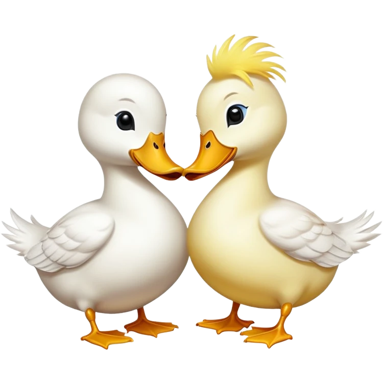 duck kisses emoji