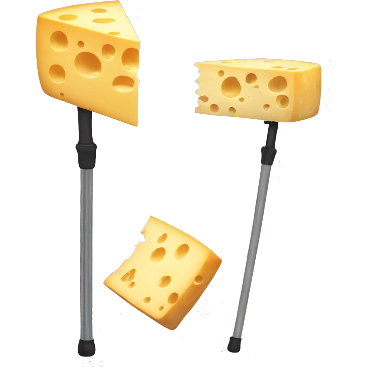 Cheese with a pogo stick  emoji
