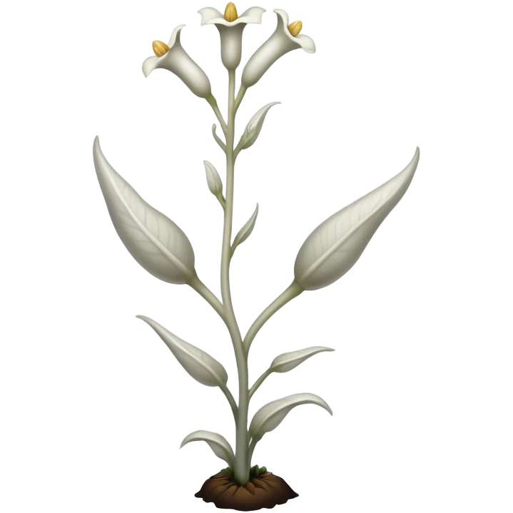 Ghost Plant (Monotropa uniflora)  emoji