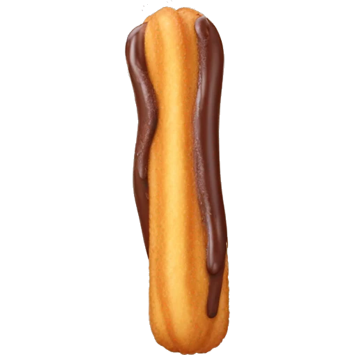 Churro with chocolate emoji