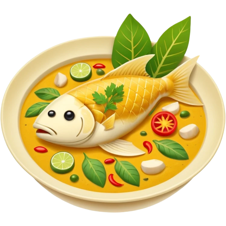Fish Amok cambodian dish emoji