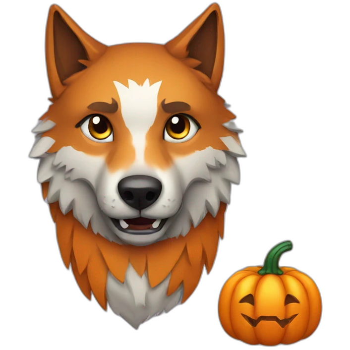 wolf-in-pumpkin emoji