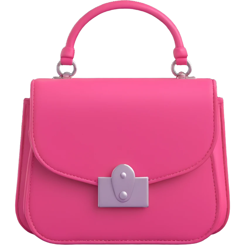 Pink goth purse emoji