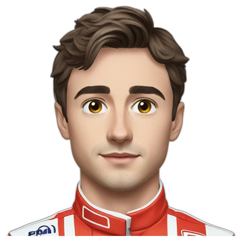 Hyper realistic charles leclerc emoji