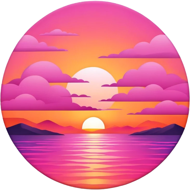 𝒫𝒾𝓃𝓀 𝒶𝓃𝒹 ℴ𝓇𝒶𝓃𝑔ℯ 𝓈𝓊𝓃𝓈ℯ𝓉 emoji