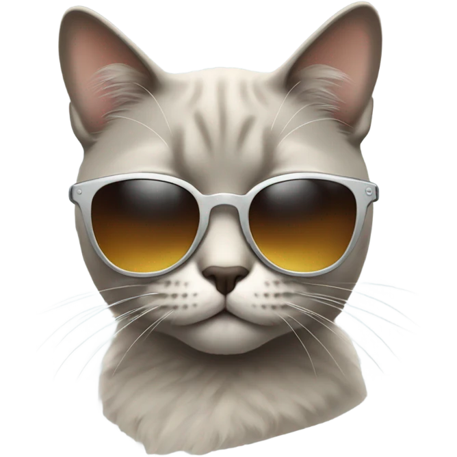 Cat with sunglasses emoji