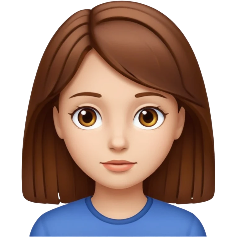 Brown hair homey girl emoji
