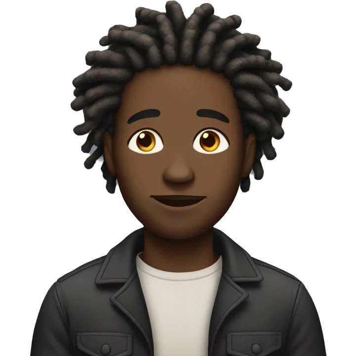 Black man with locs emoji
