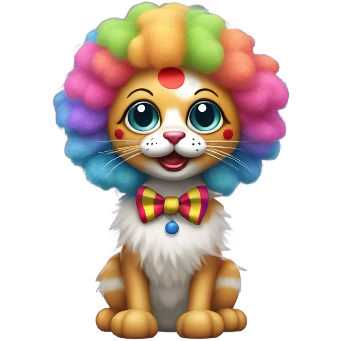 Clown cat emoji