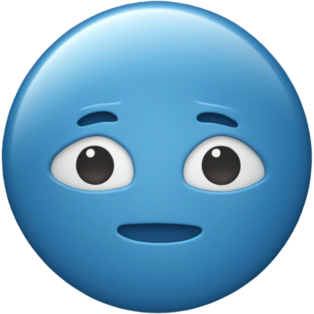 Blue clothing button emoji