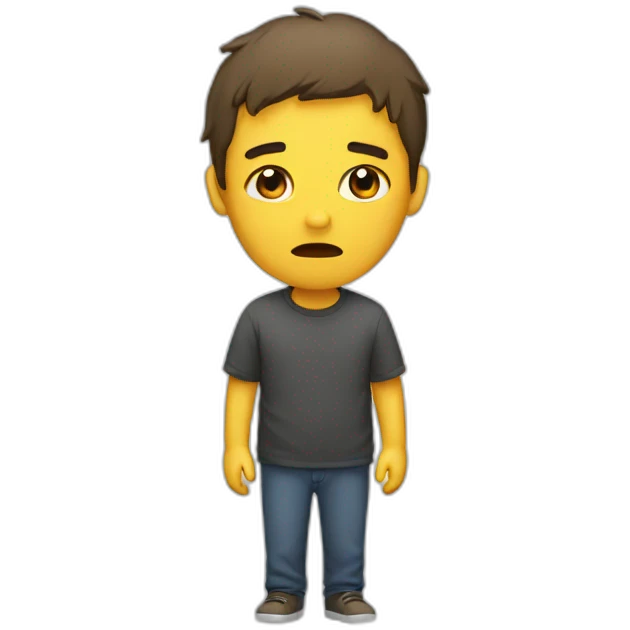 Broken person  emoji