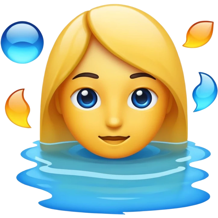 Blue  emoji