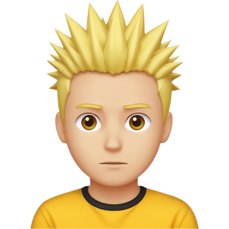 From the previous emoji I want the center above section of the head be yellow emoji
