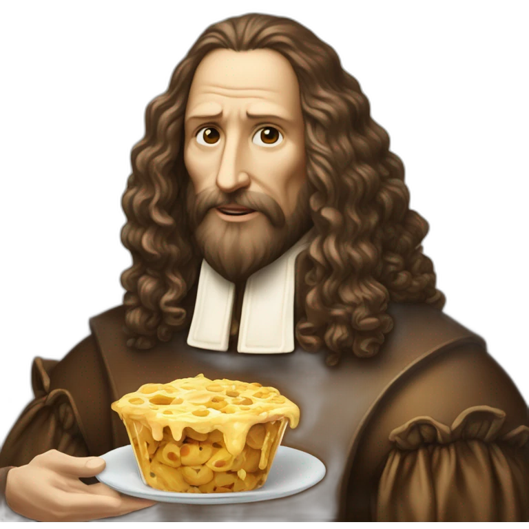 Léonard de Vinci qui mange une glace emoji