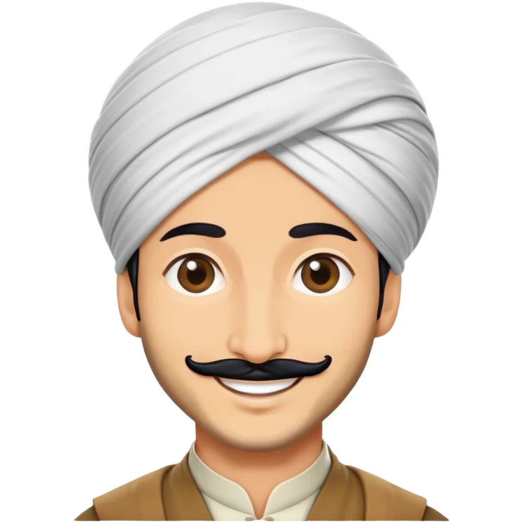 Shia leader with turban emoji