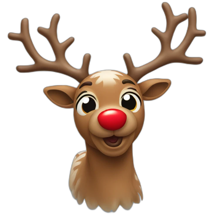 Red Nosed Reindeer emoji
