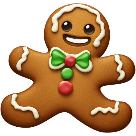 gingerbread man emoji