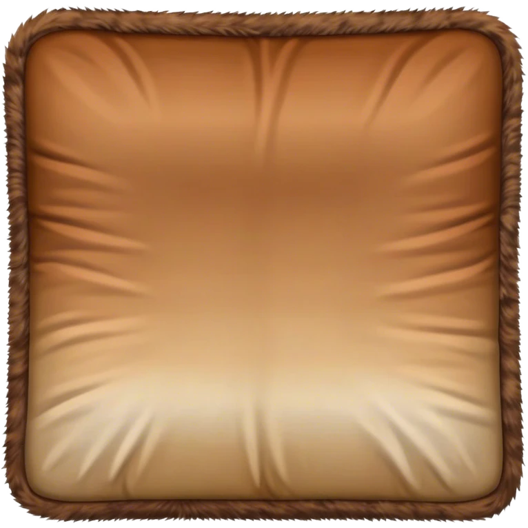 Brown fur blanket square ombre emoji