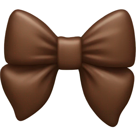 Chocolate bare with brown bow emoji