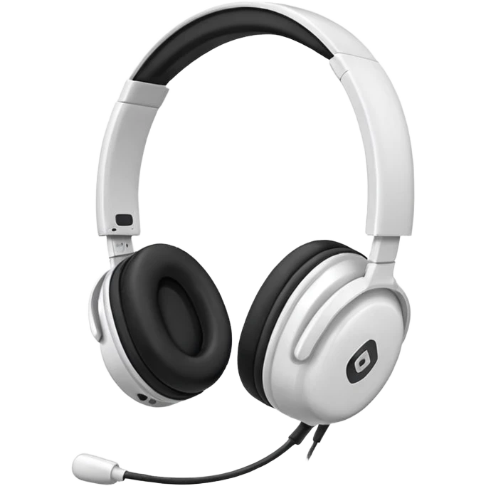 Please make a white headset emoji emoji