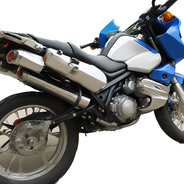 lonely motorcycle on empty road emoji