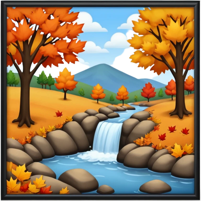 Fall scene  emoji