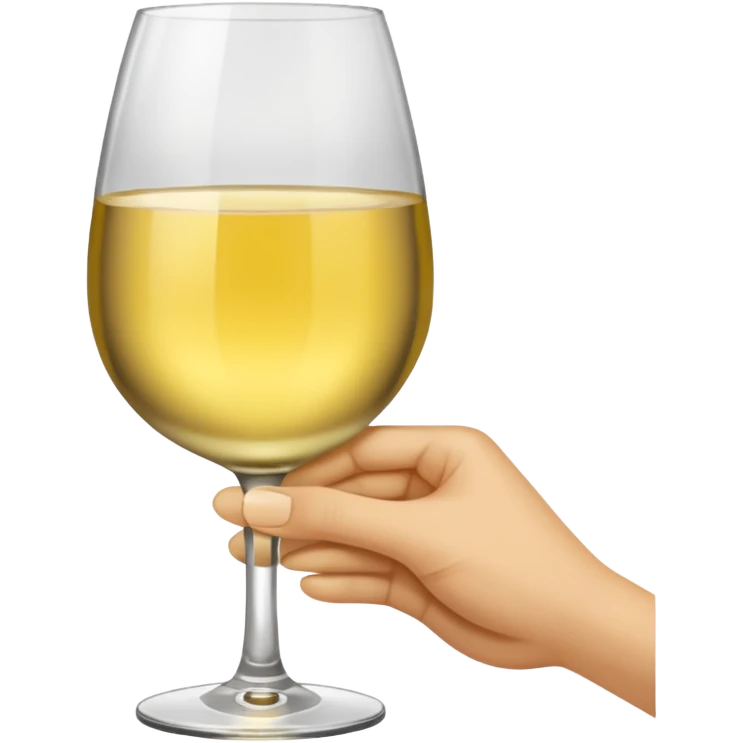 😊 holding white wine emoji