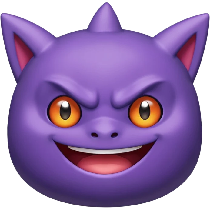 I want an Gengar (Pokemon) that looks cute. emoji