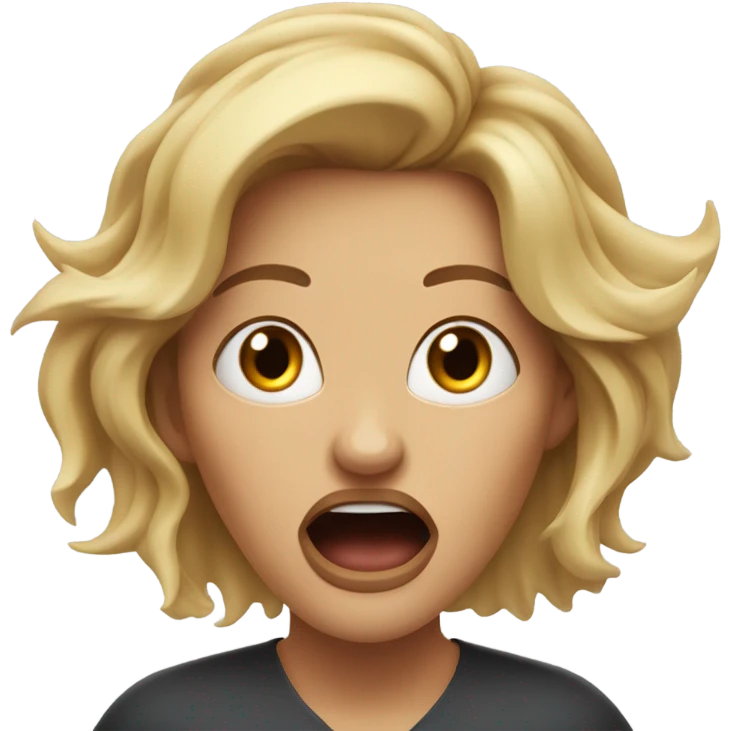 woman screaming emoji