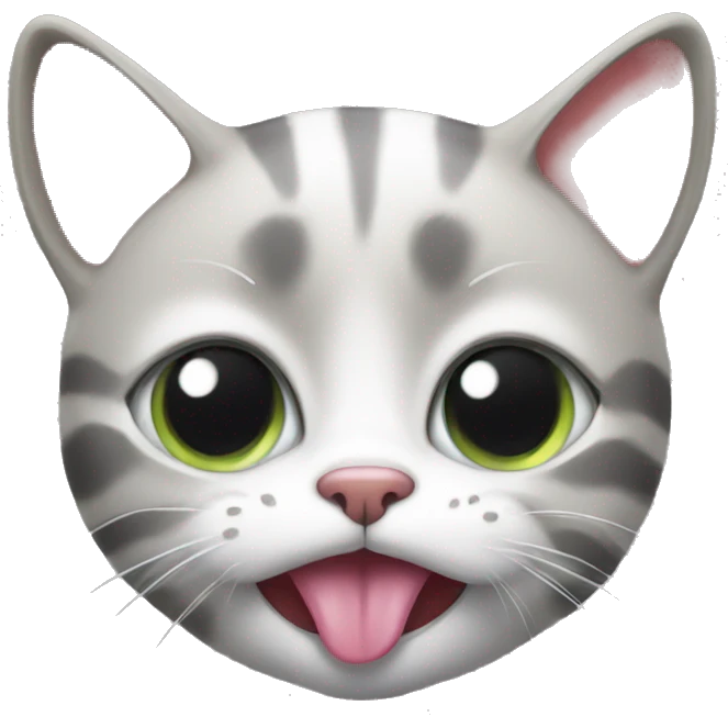 cat with tongue emoji