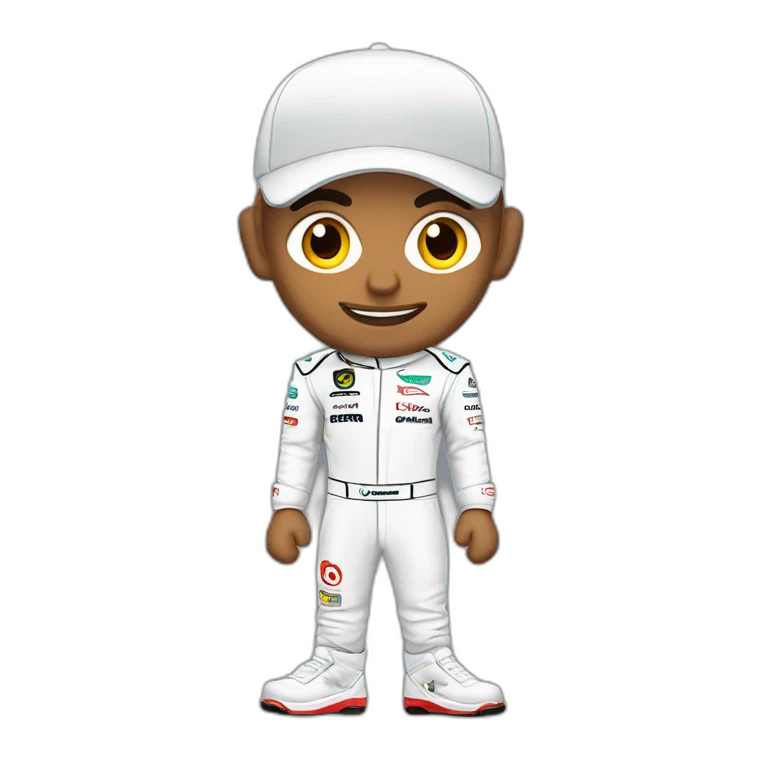 Lewis Hamilton avec un pouce en l'air emoji