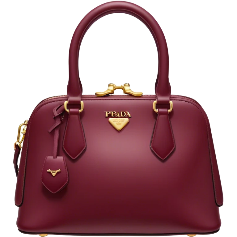 burgundy prada bag emoji