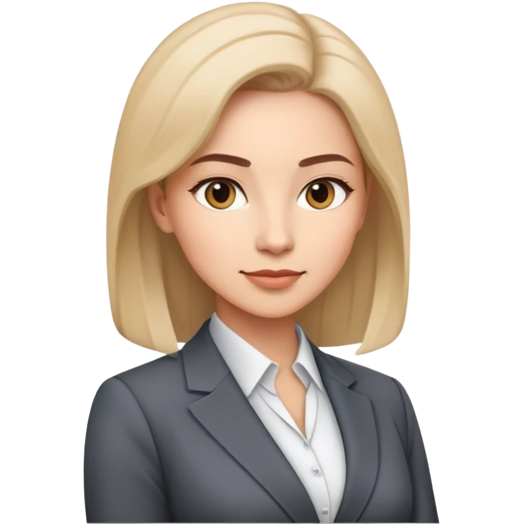 ceo woman confidently wears smart business attire emoji