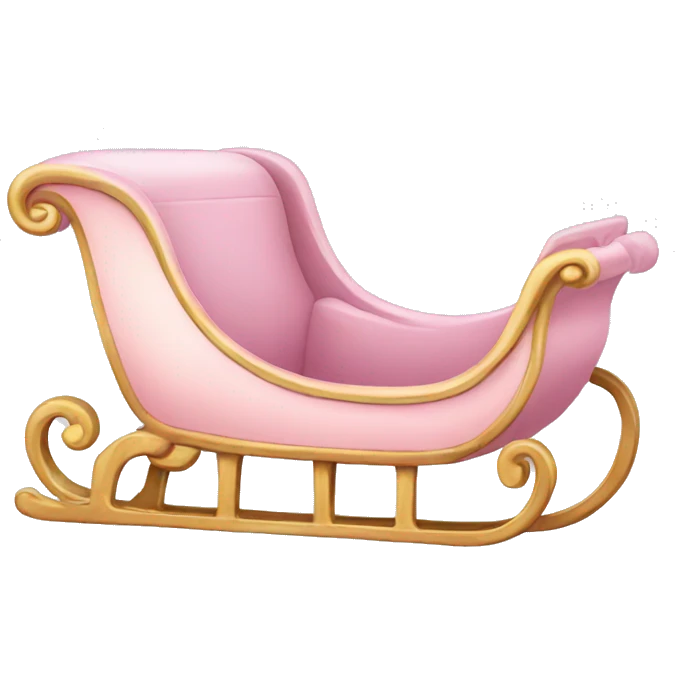 light pink sleigh emoji