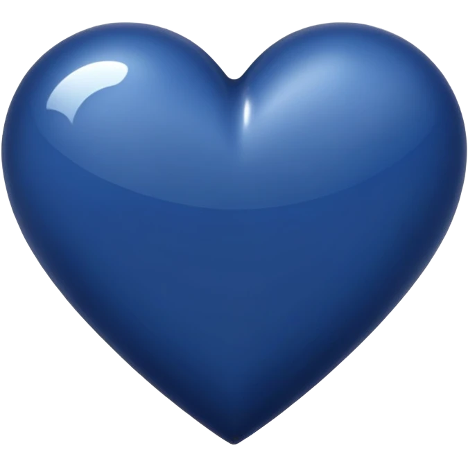 navy blue heart emoji
