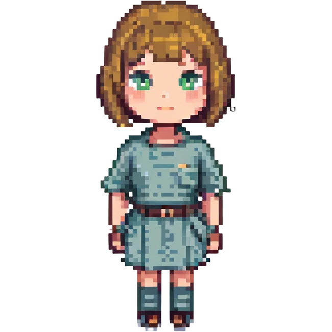 A girl with a bob haircut emoji