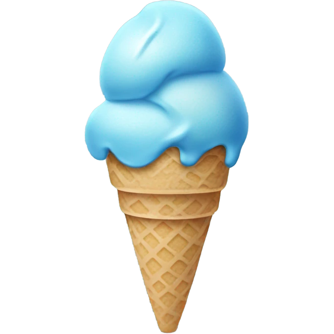 Blue ice cream  emoji