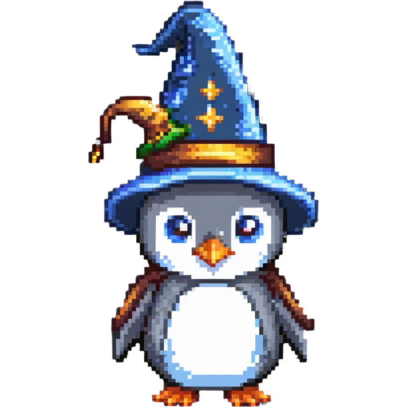 penguin wizard emoji