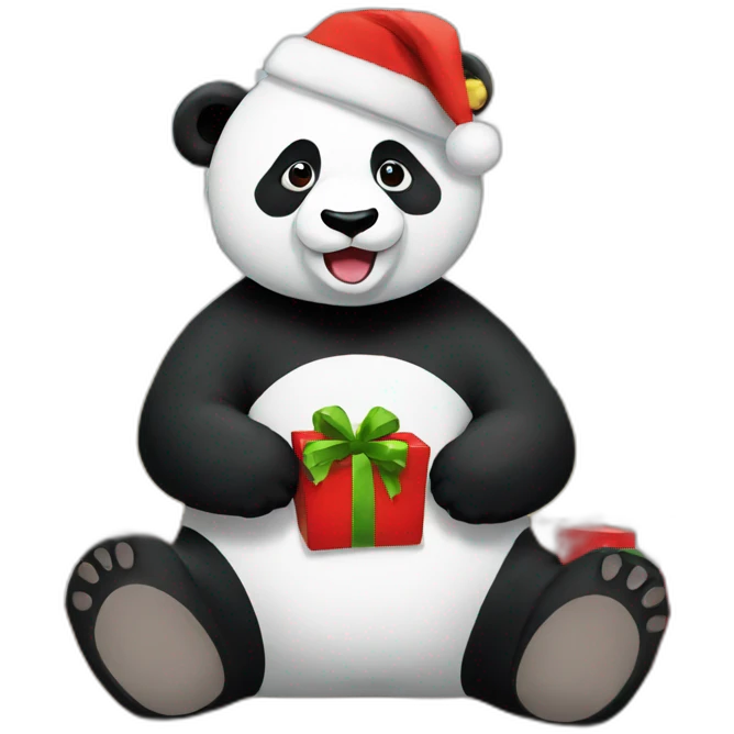 panda-with-Christmas emoji