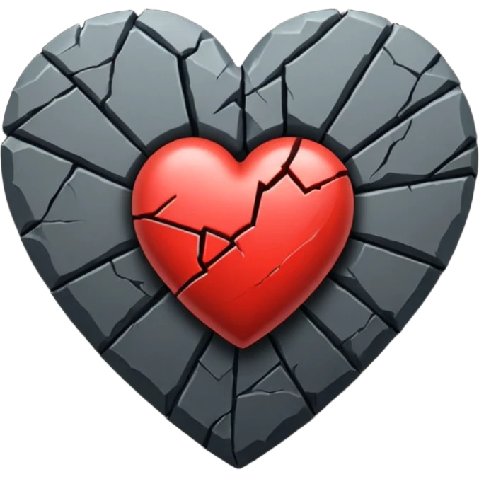 Чёрное разбитое сердце emoji