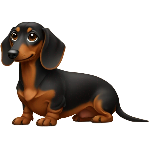 dachshund in front of a fireplace emoji