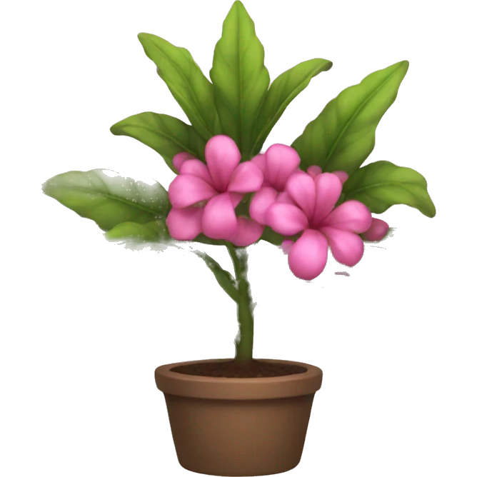 Pink plant emoji