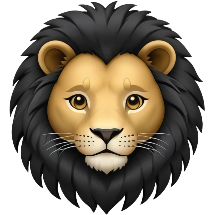Lion black  emoji