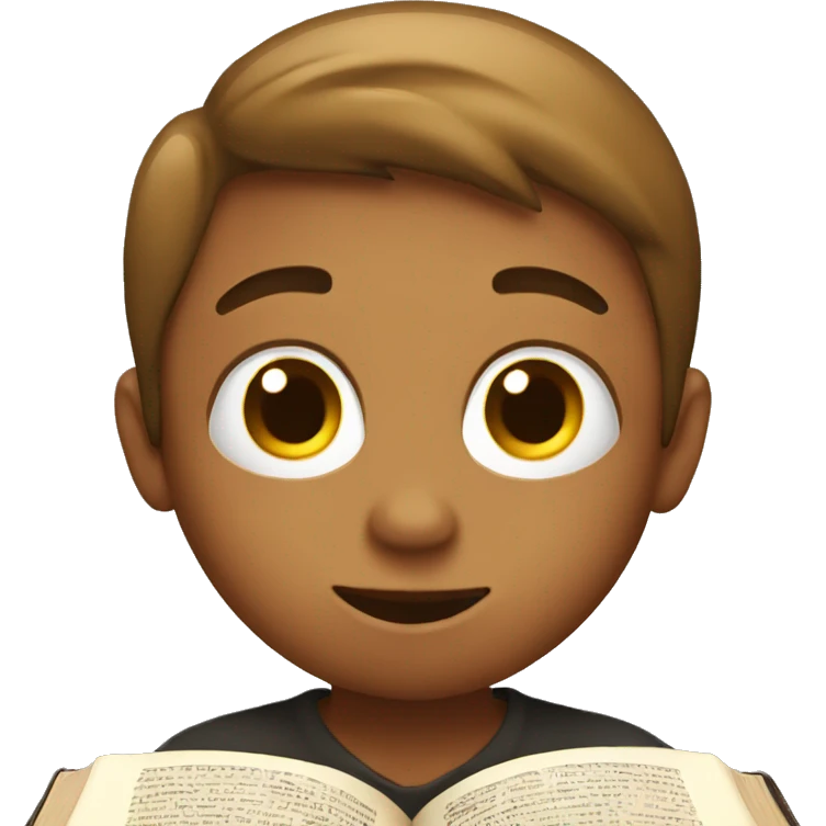 Child reading the Bible emoji
