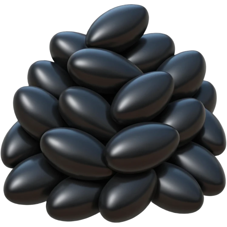 Black pollythene simple  emoji