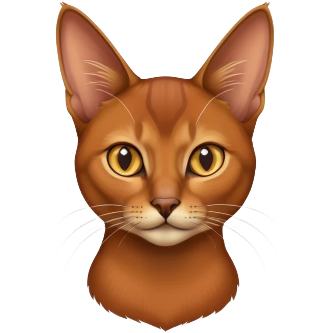 Abyssinian cat emoji