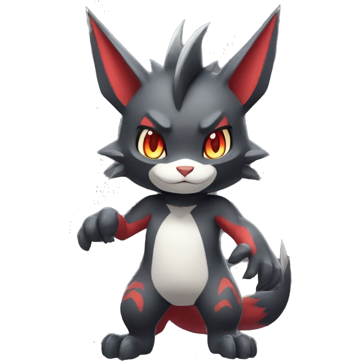  Kawaii Edgy Cool Beautiful Guilmon-Torracat-Zoroark full body emoji