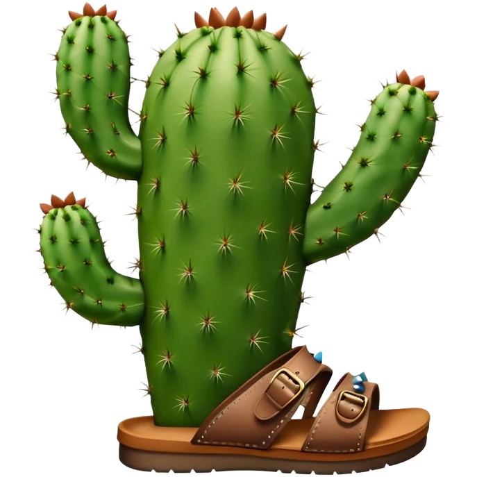 Elefant cactus with a sandal emoji